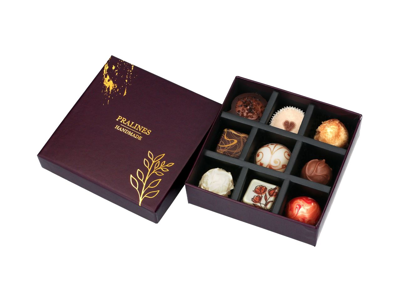 Chocolate Case Velvet Elegance für 9 Pralinen