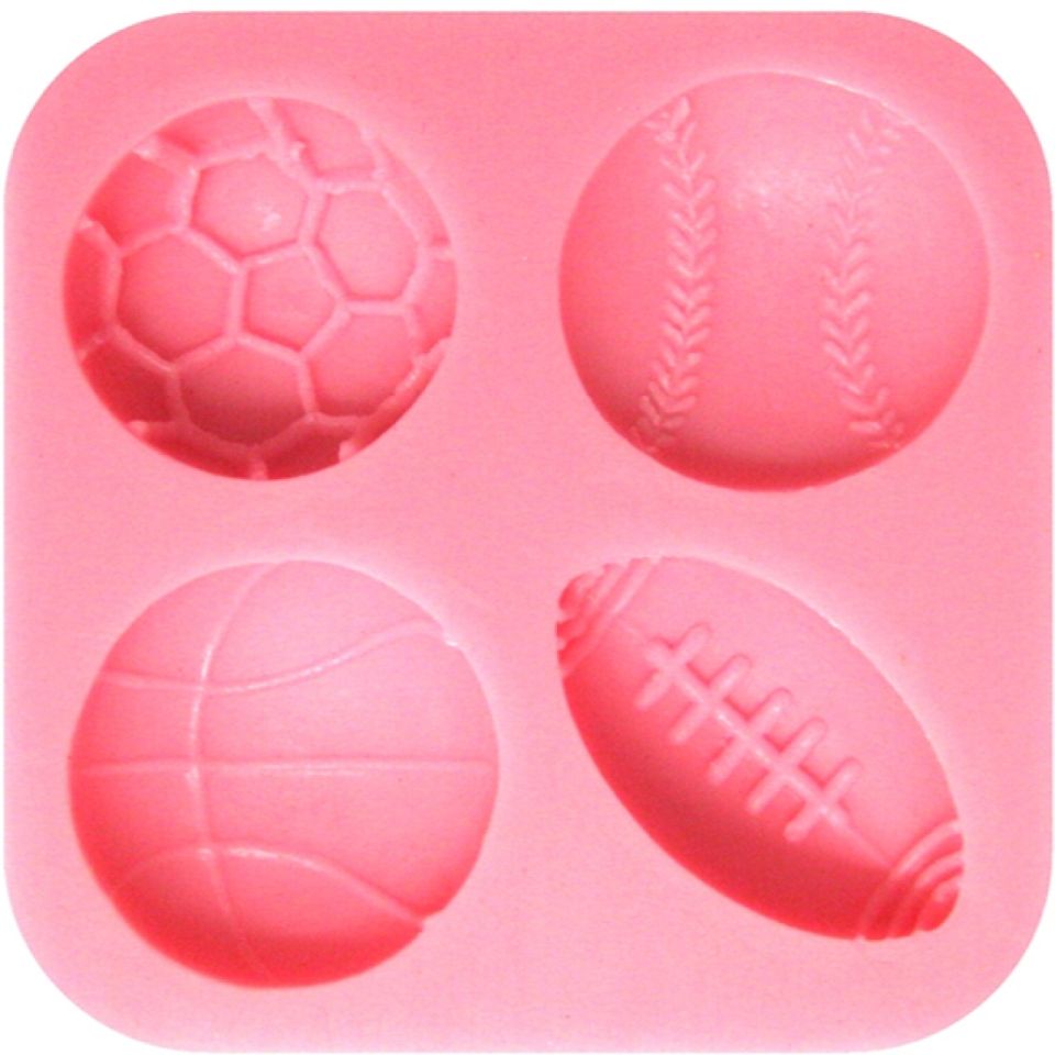 Fondantform Bälle aus Silikon, 6 cm