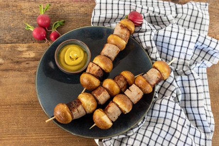 Brezel-Bratwurst-Spieße | R01826
