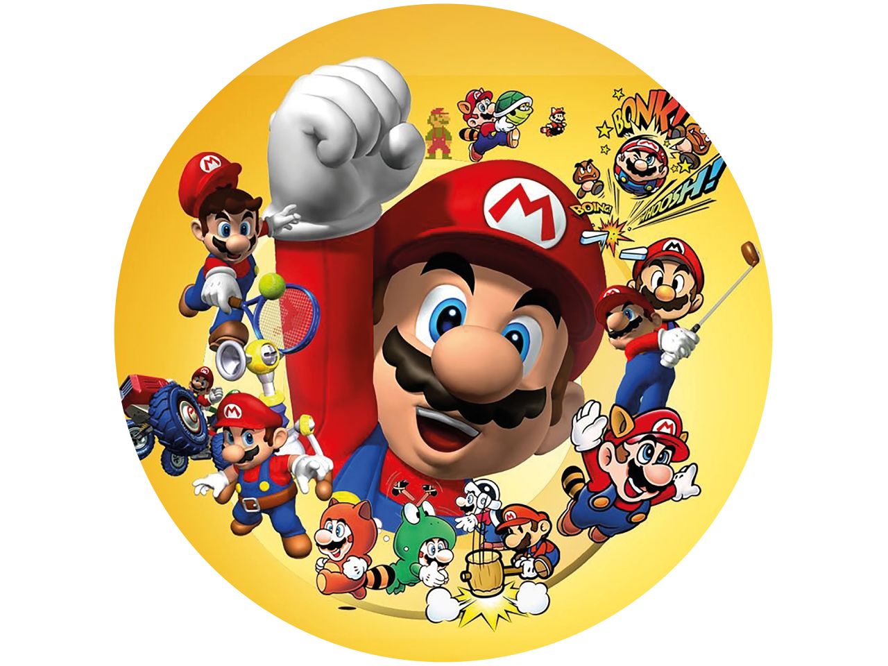 Tortenaufleger Super Mario, rund 20cm