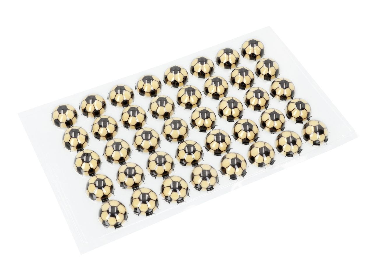1 Folie Halbschale weiß Fußball 40 Stück