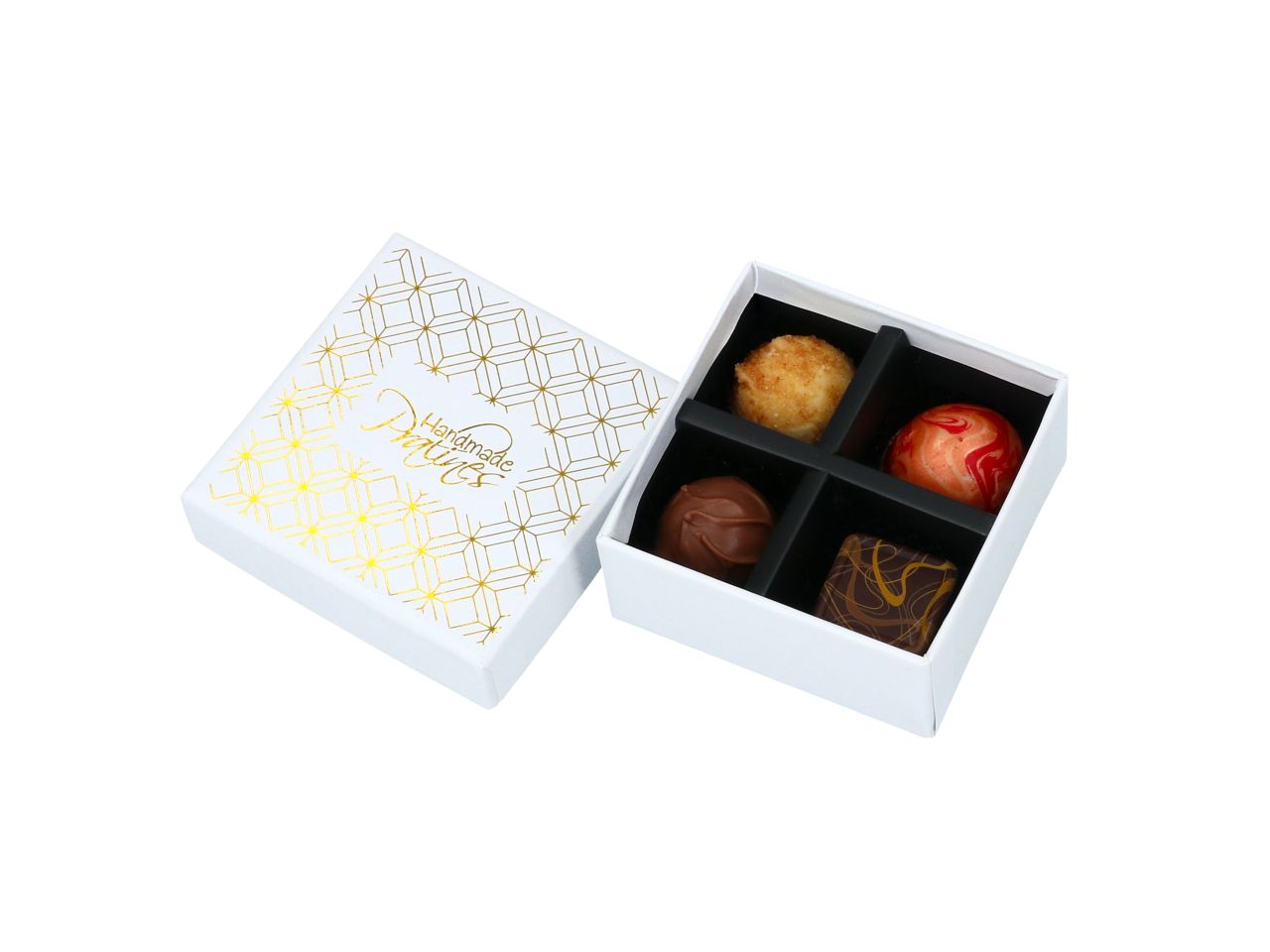 Chocolate Case Golden Elegance für 4 Pralinen