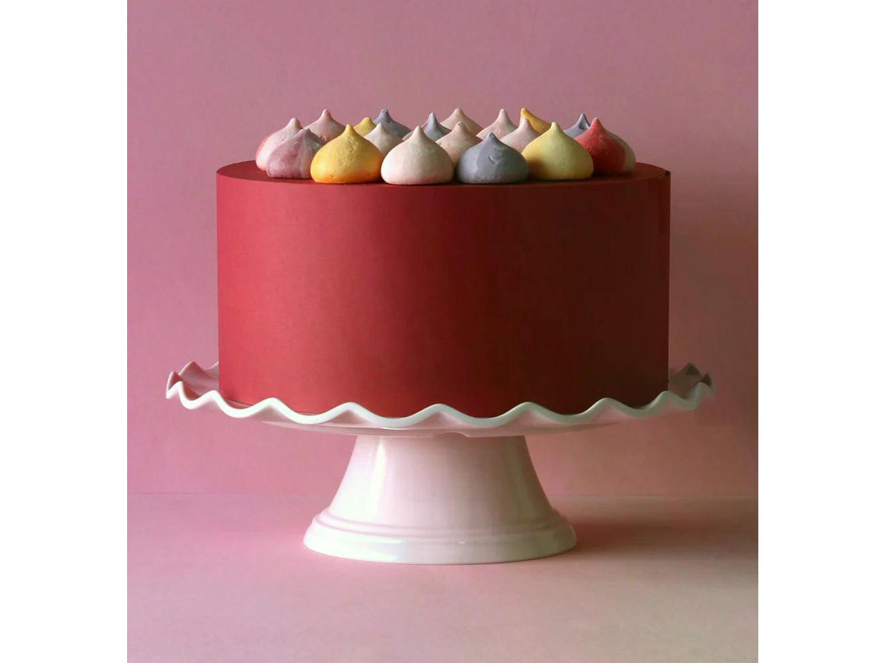Tortenständer Wave 27,5cm pink