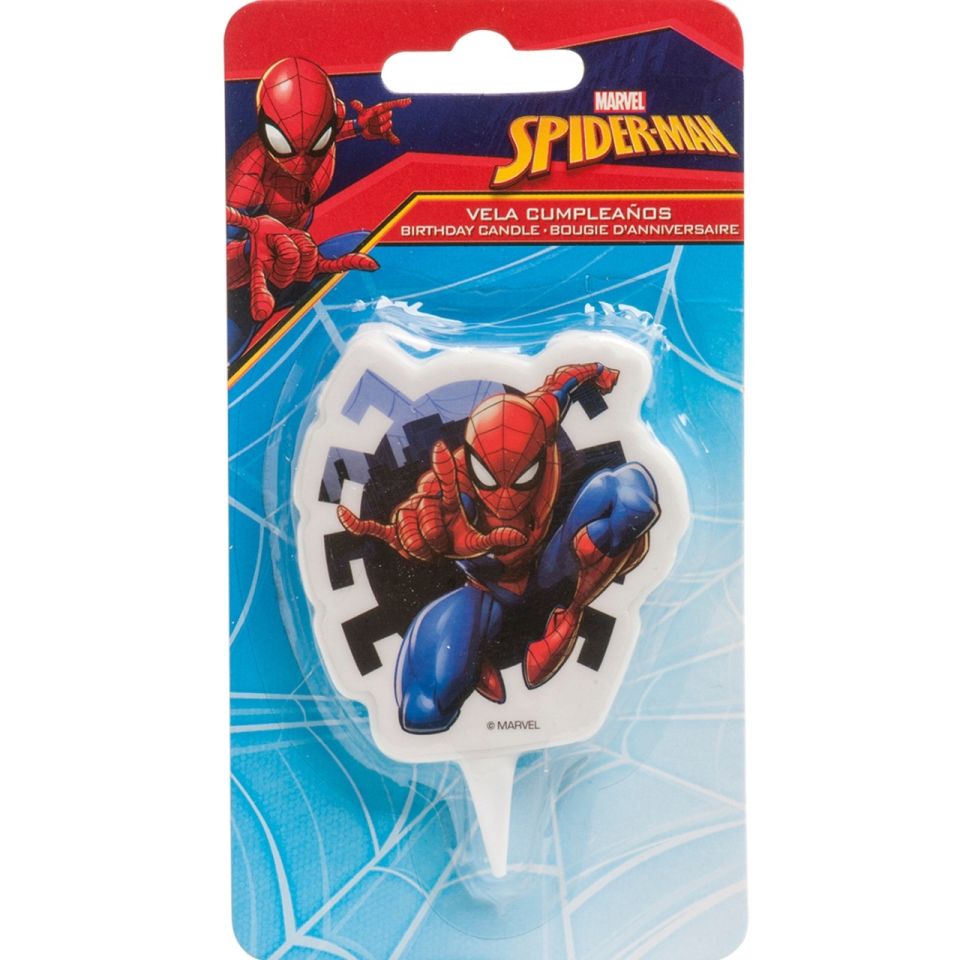 Geburtstagskerze Spiderman, 7 cm
