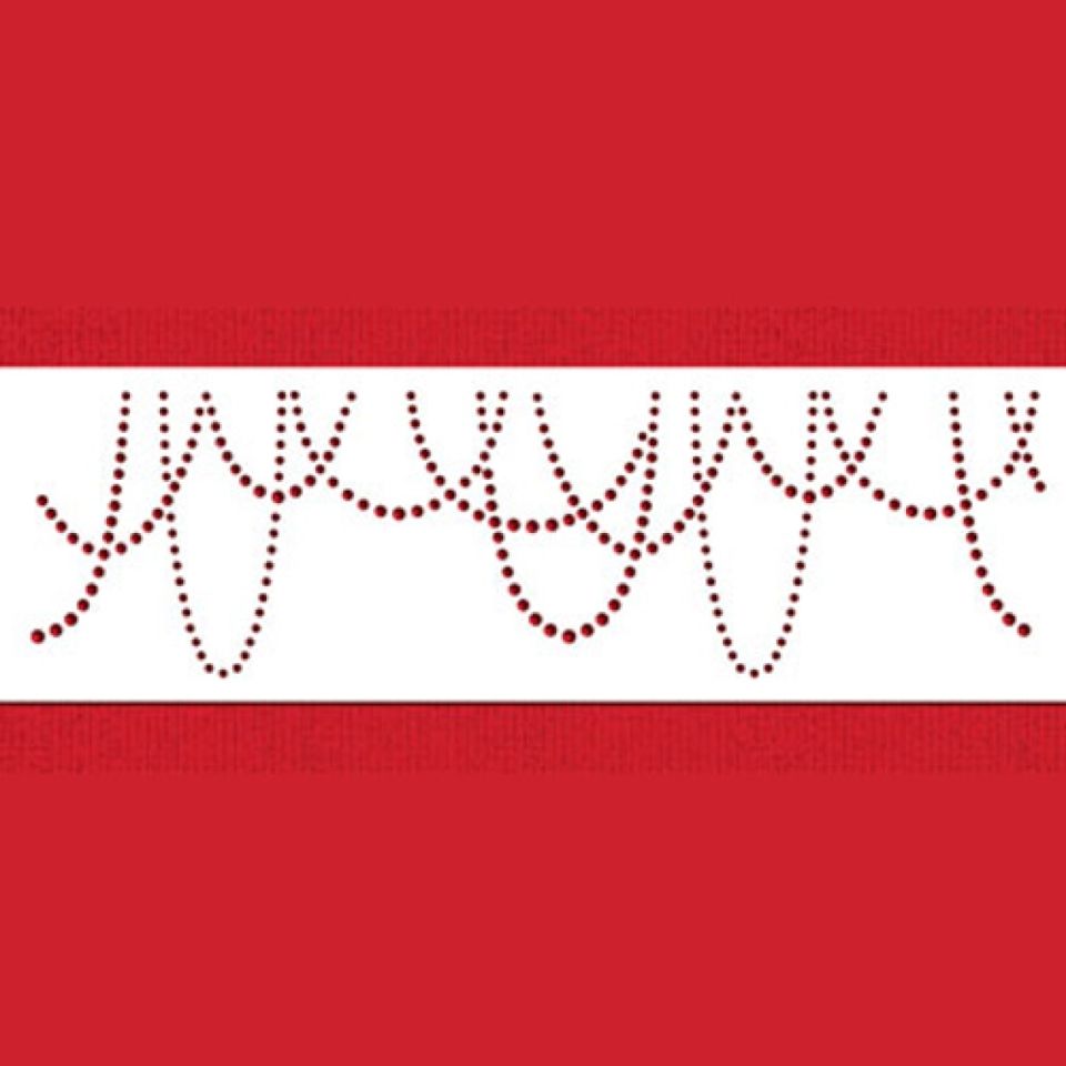 Schablone für Royal Icing Drapierte Perlen