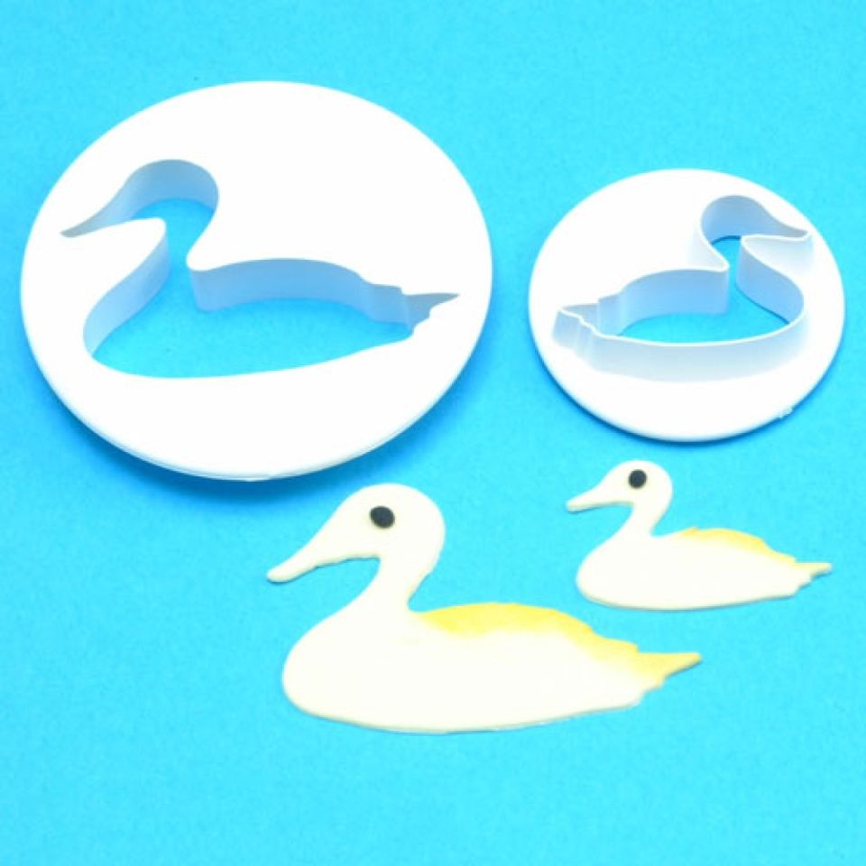 PME Ausstecher Set Ente für Fondant & Plätzchen, 2-teilig