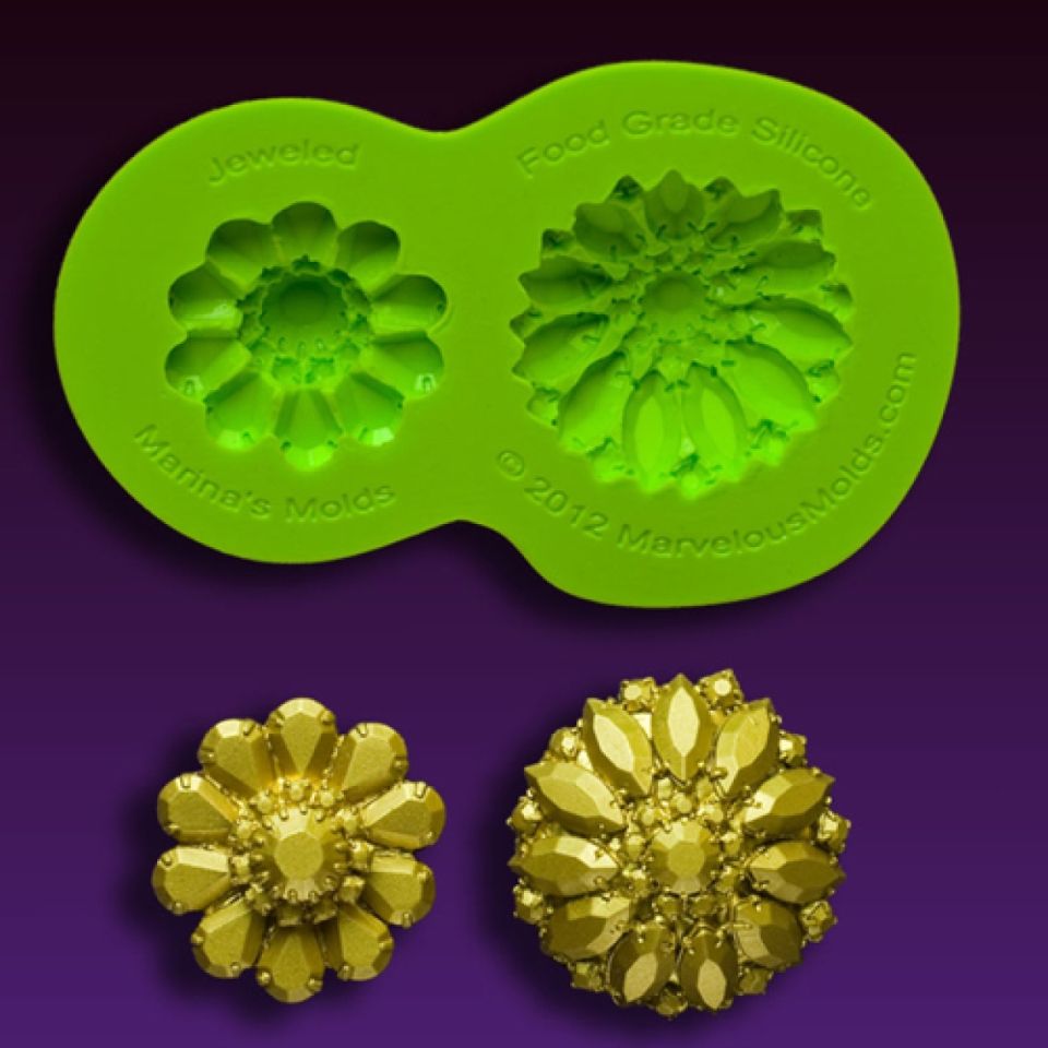 Marvelous Fondantform Schimmer Brosche