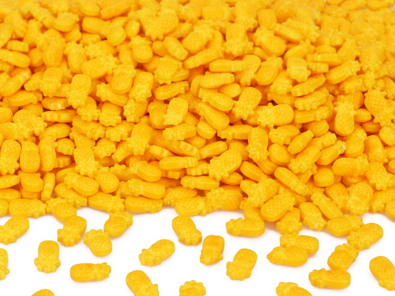Streudekor Ananas gelb 80g