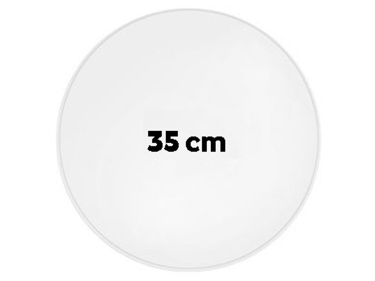 Ganache Platte, Rund aus Acryl Tortenscheibe 35 cm