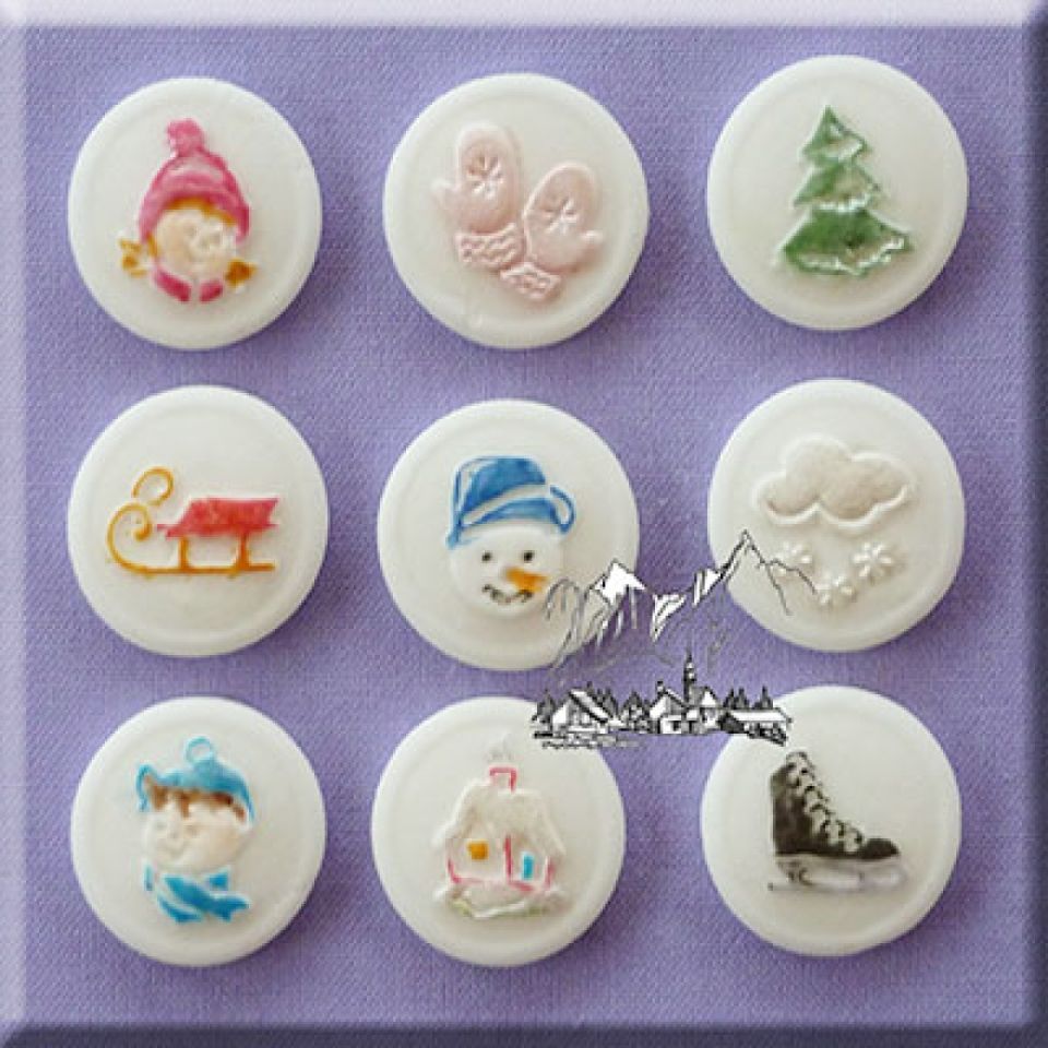 Fondantform Knöpfe ? Winter?