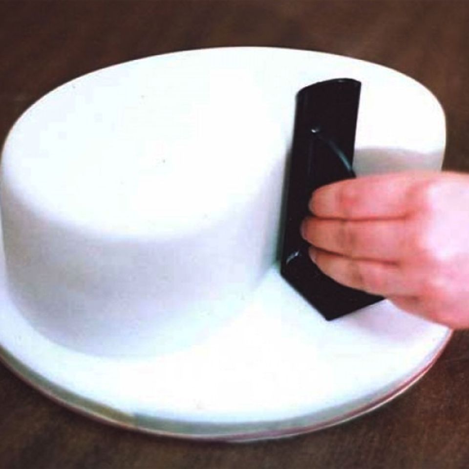 Edgers Fondant-Glätter Fondanttorte, Innenseite & Kurve