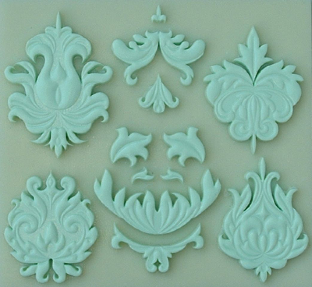 Fondantform Design Element 1, 13x14 cm