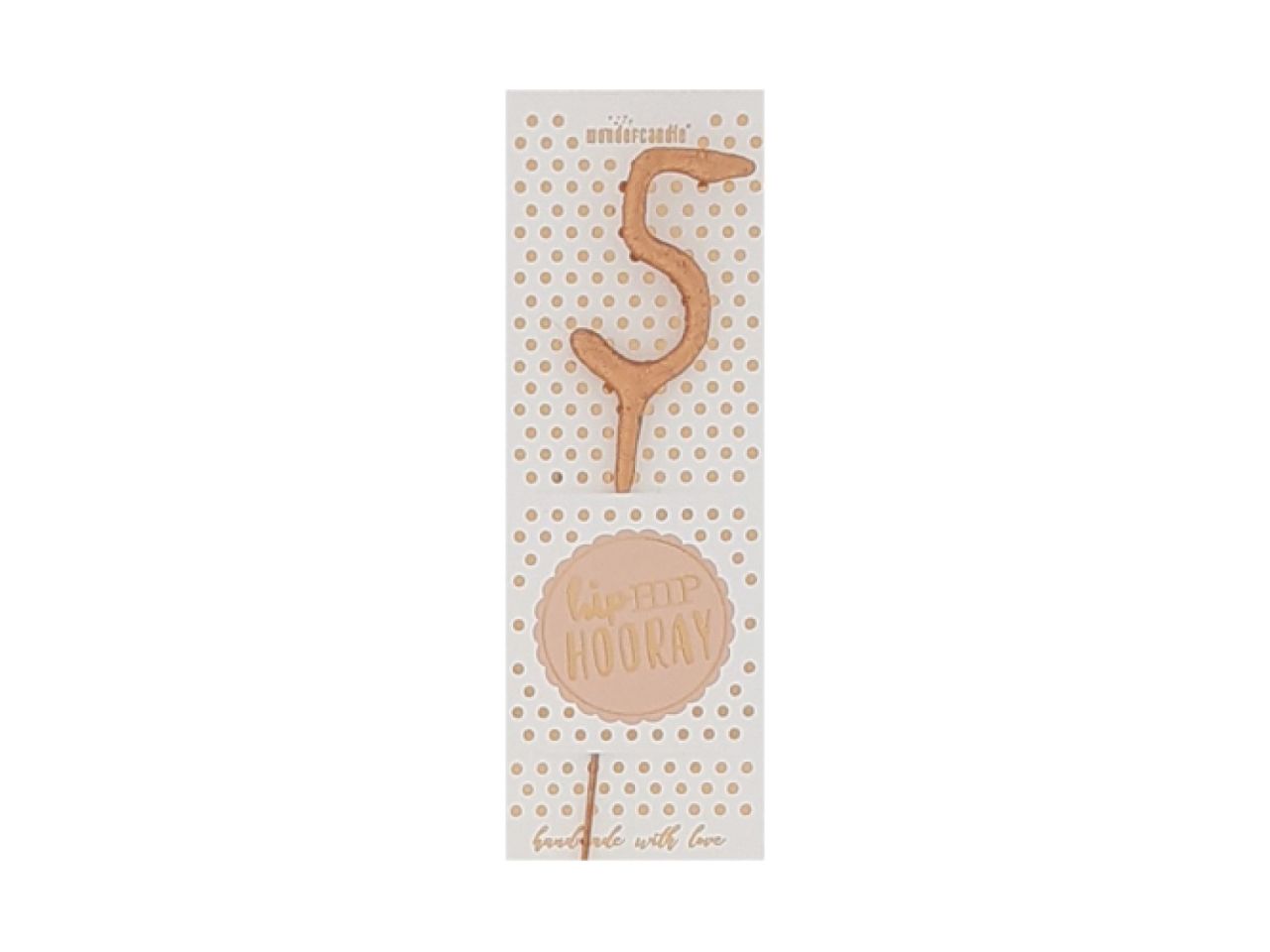 Wunderkerze Mini 5, Rose Gold, 11 cm