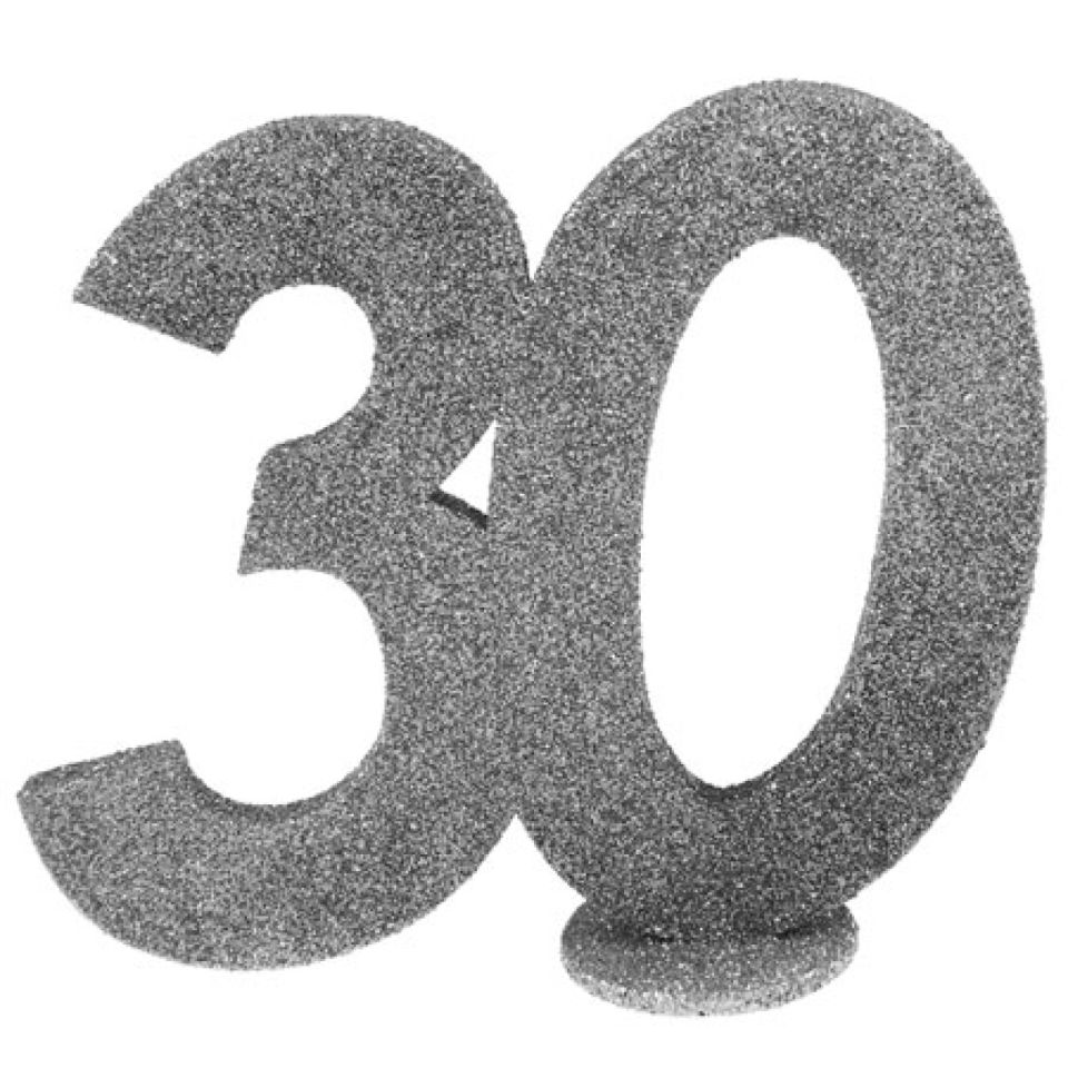 Zahlentopper 30, Silber, 11x10 cm