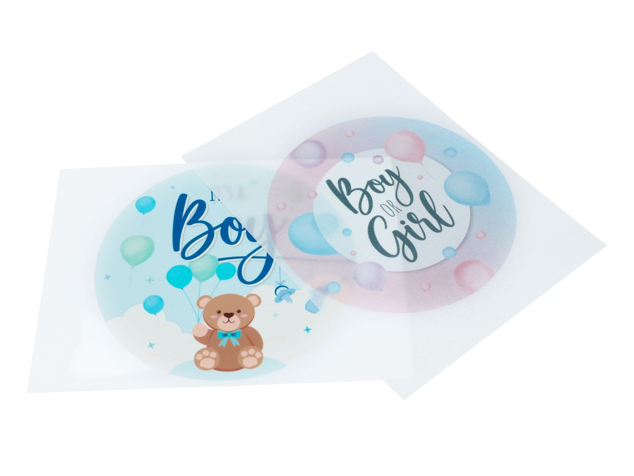 Tortenaufleger Burn Away Cake Set It's a Boy 20cm