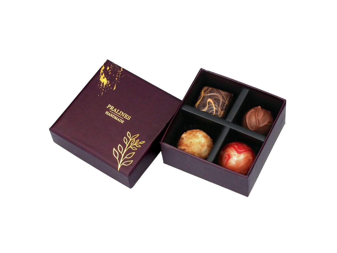 Chocolate Case Velvet Elegance für 4 Pralinen
