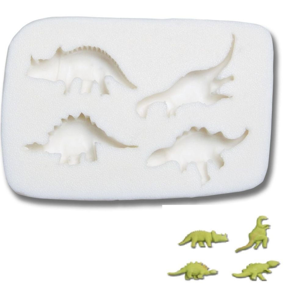Silikonform für Fondant & Marzipan Dinosaurier