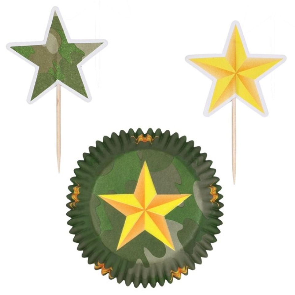 Wilton Cupcakes Set All-Stars, gelb & grün