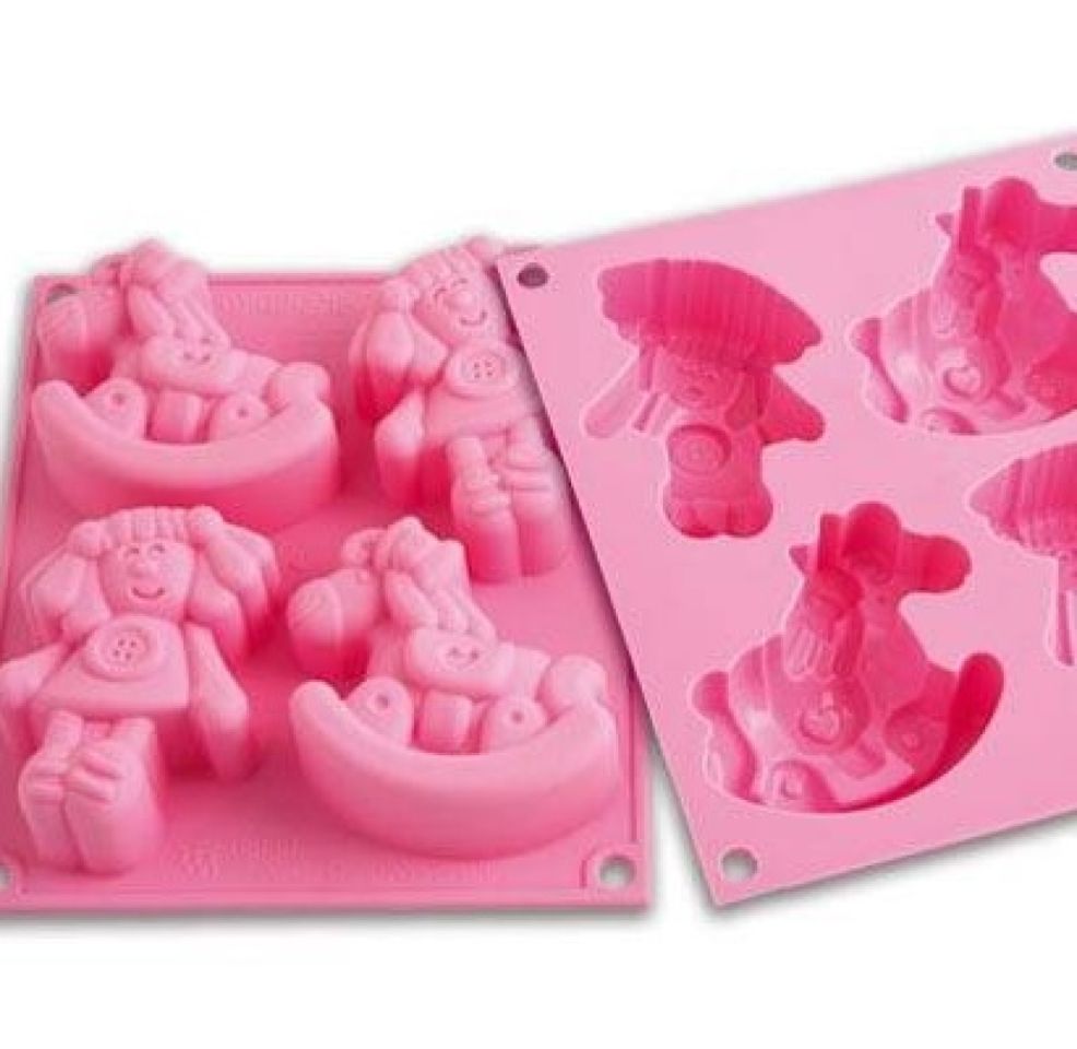 Silikomart Silikonform Happy Dolly, 4 Muffins