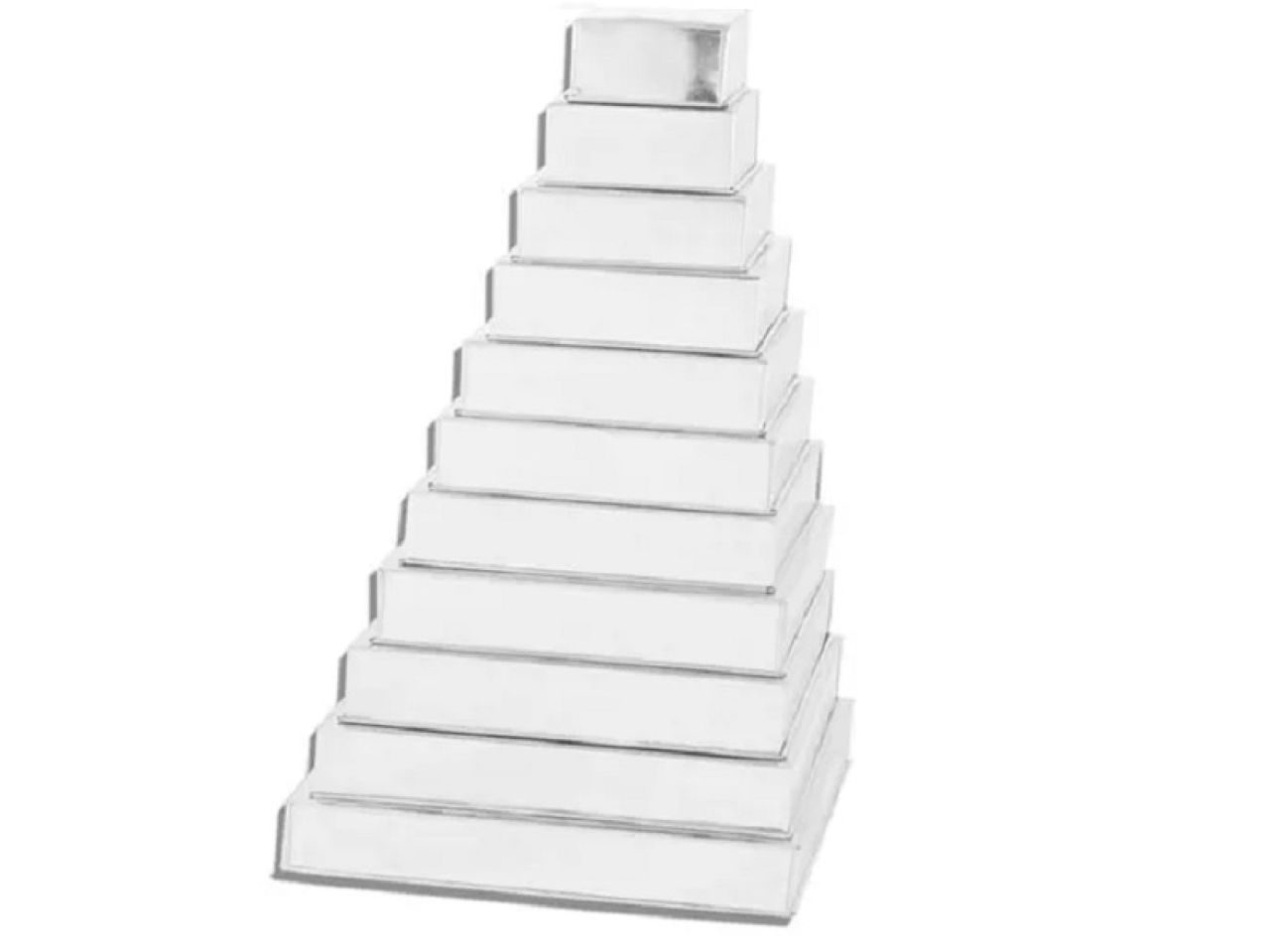 Backformen-Set Quadrat, 11er, ca. 10 - 35,5 cm