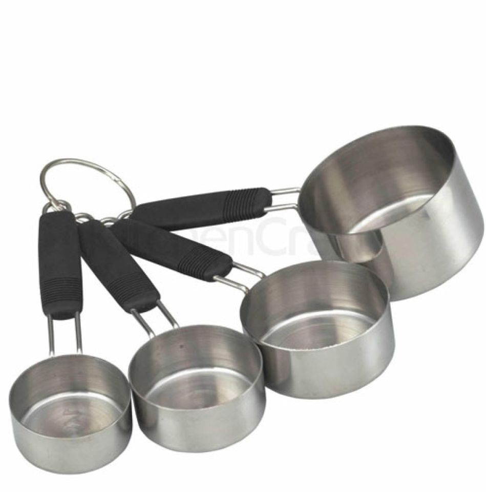 Messbecher Set, soft grip, edelstahl