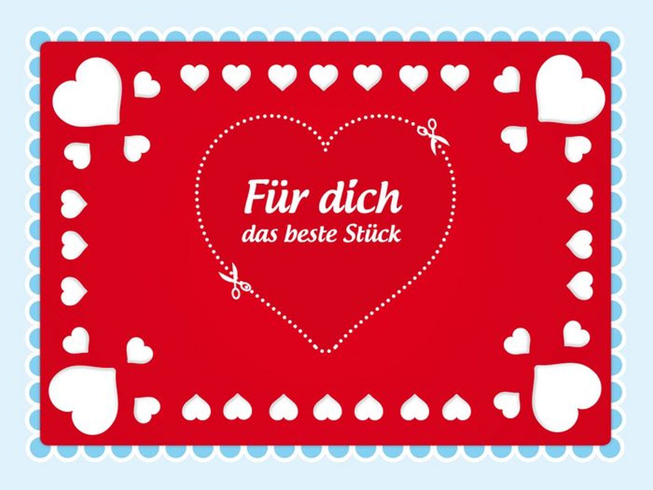 Tortenaufleger Herzstück 20x30cm
