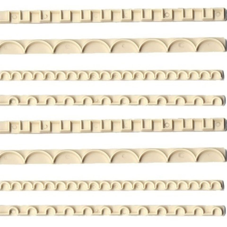 FMM Sugarcraft, Fondant-Ausstecher-Set Nr. 3, Dekorrand-Set, 4er