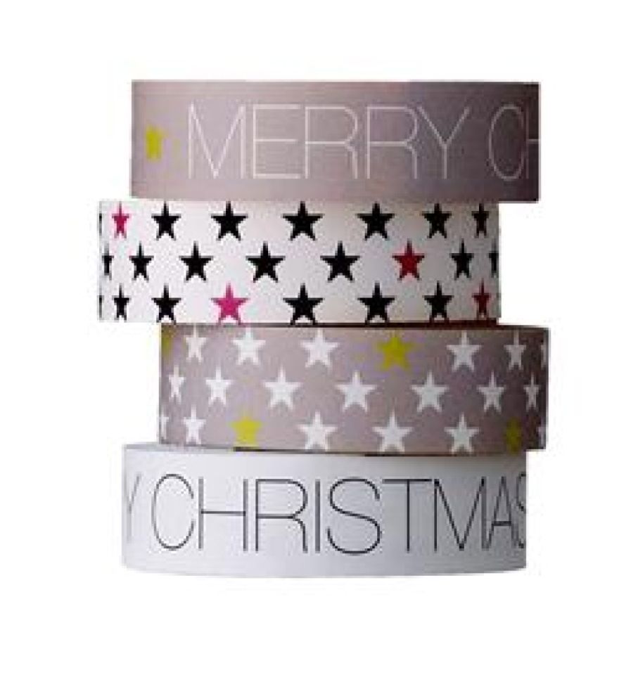 Bloomingville Masking Tapes Weihnachten, 4er Set, 1,5 cm