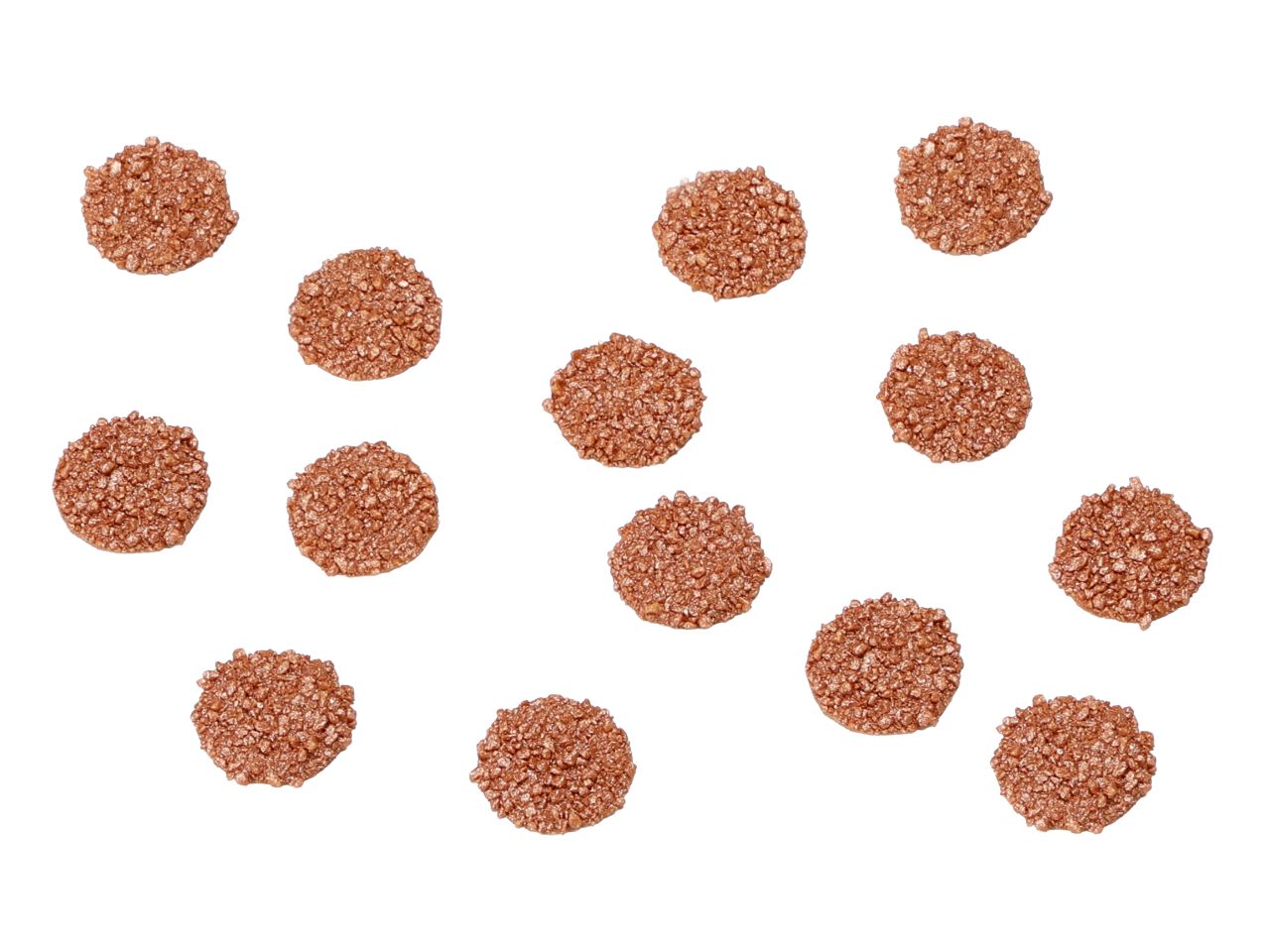 Schokoladenaufleger Bronze Crumble 486 Stück