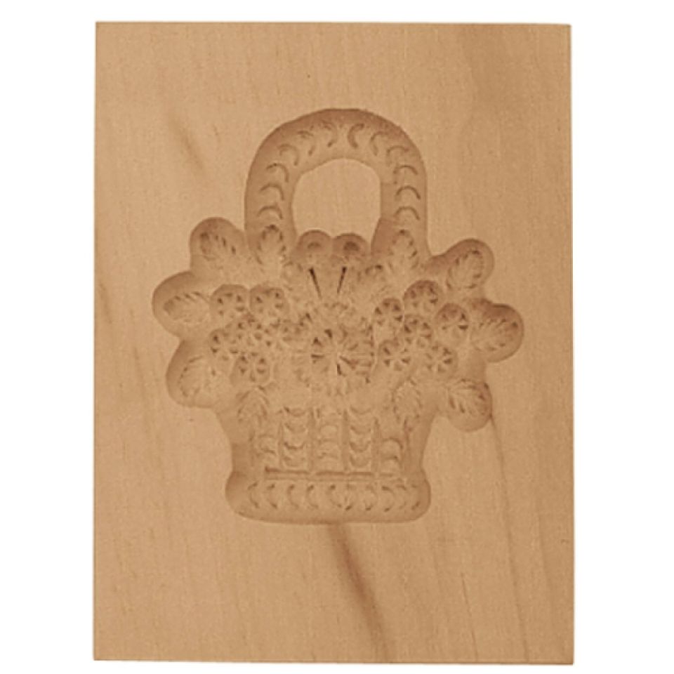 Städter Spekulatiusform Blumenkorb, 5,5x8 cm