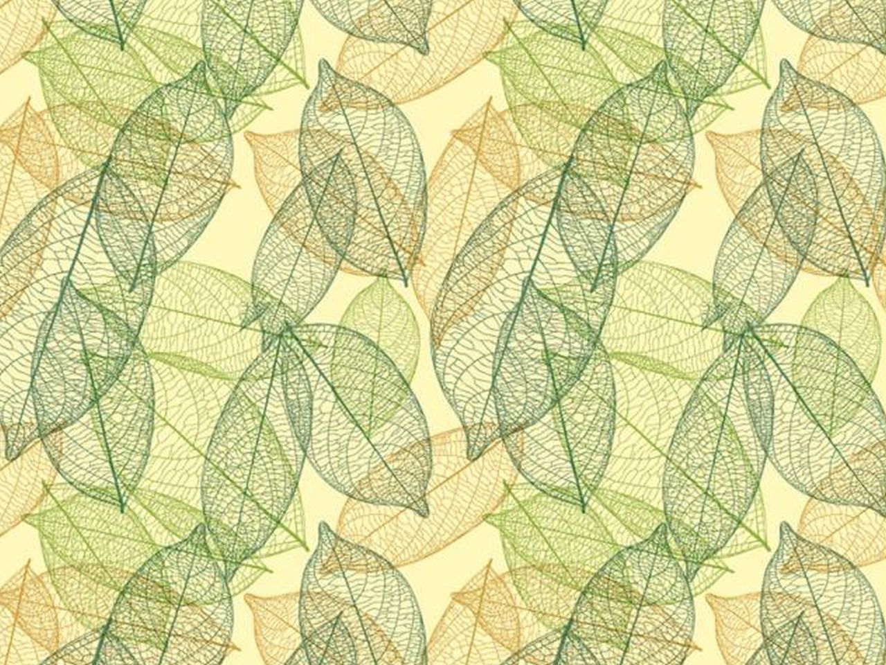 Transferfolie: Green Leaves, 40x25cm