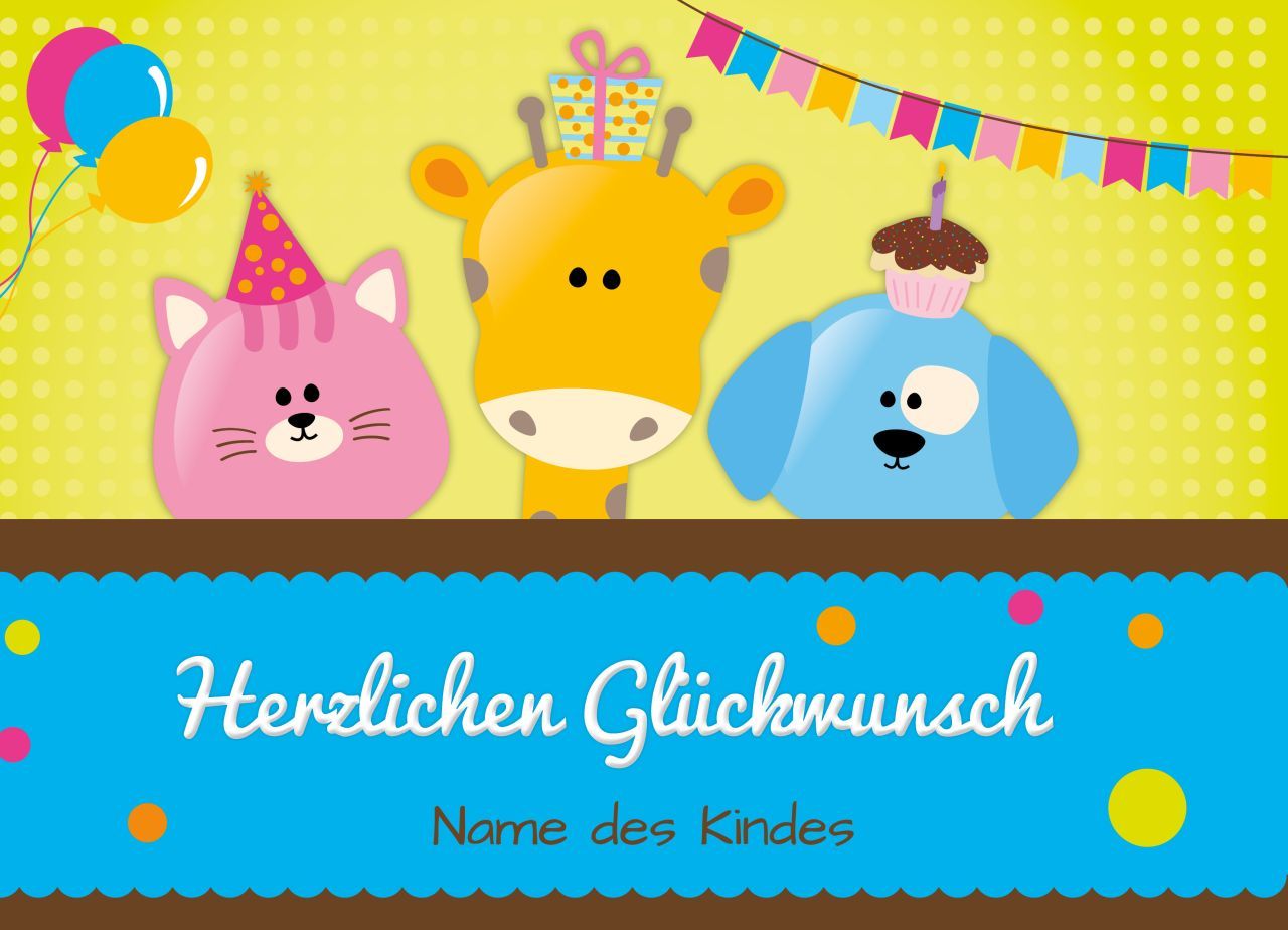Tortenaufleger Kinder-Geburtstag 20x30cm