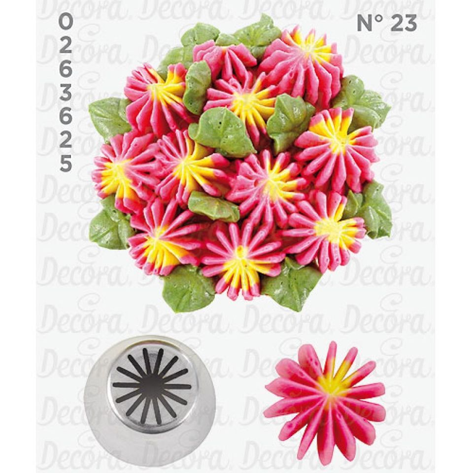 DECORA Profi-Tülle S/F18 – Aus Edelstahl, Nahtlos, Lebensmittelecht, Im Blisterpack