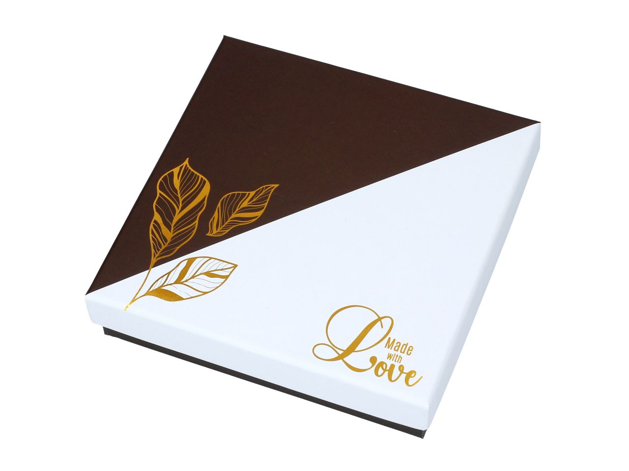 Chocolate Case Golden Leaves für 16 Pralinen