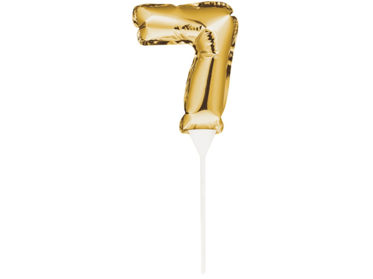 Ballon-Topper Zahl 7, Gold, 13 cm