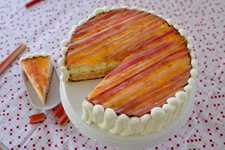 Rhabarber Vanille Torte