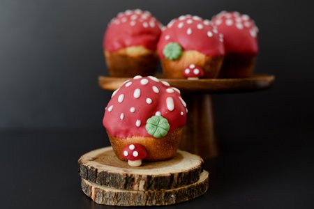 Ofen-Krapfen Fliegenpilz zu Silvester - Hobbybäcker-Rezept